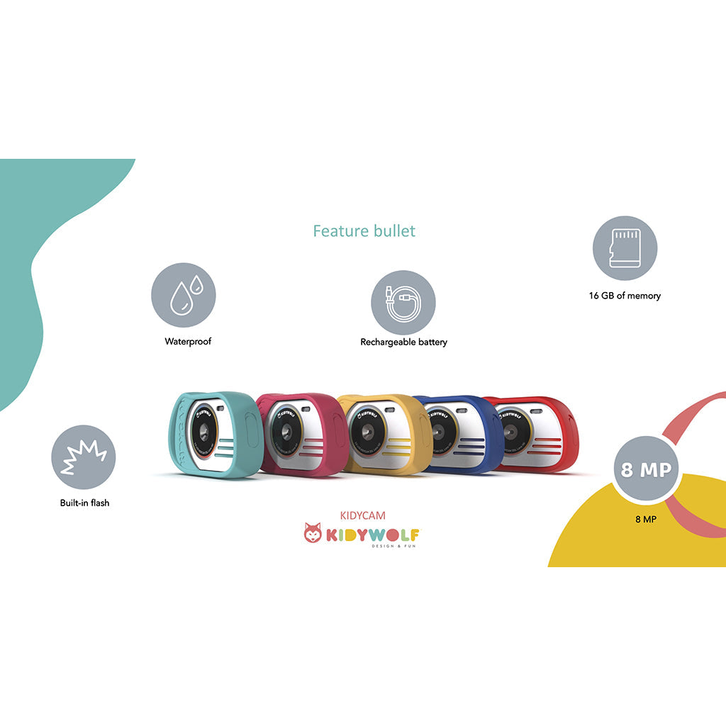 Kidycam barnekamera, 32 GB, vanntett - Oransje