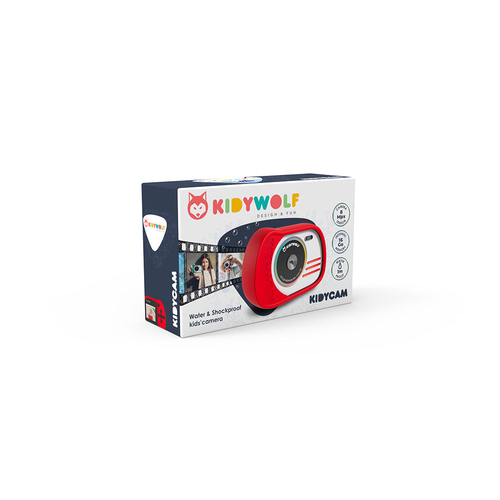 Kidycam barnekamera, 16GB, vanntett - Red