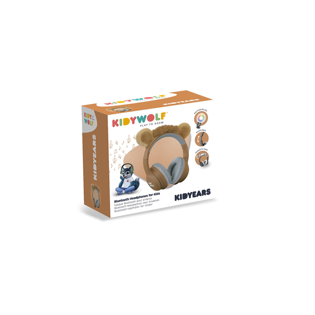 Kidyears - Bluetooth hodetelefoner med magnetiske dyreører - Lion