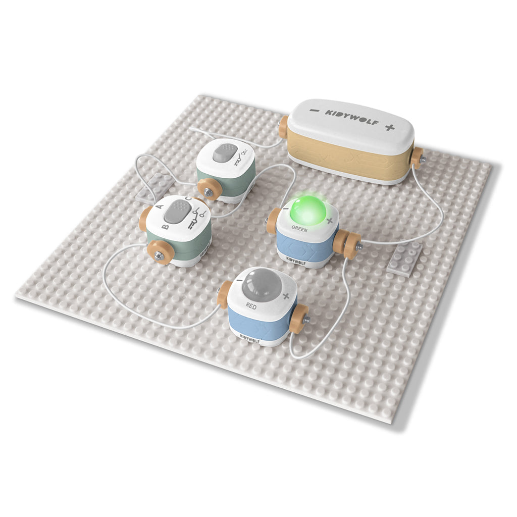 Kidyelec-Starter - Eksperimentsett om strøm og elektrisitet - 11 deler