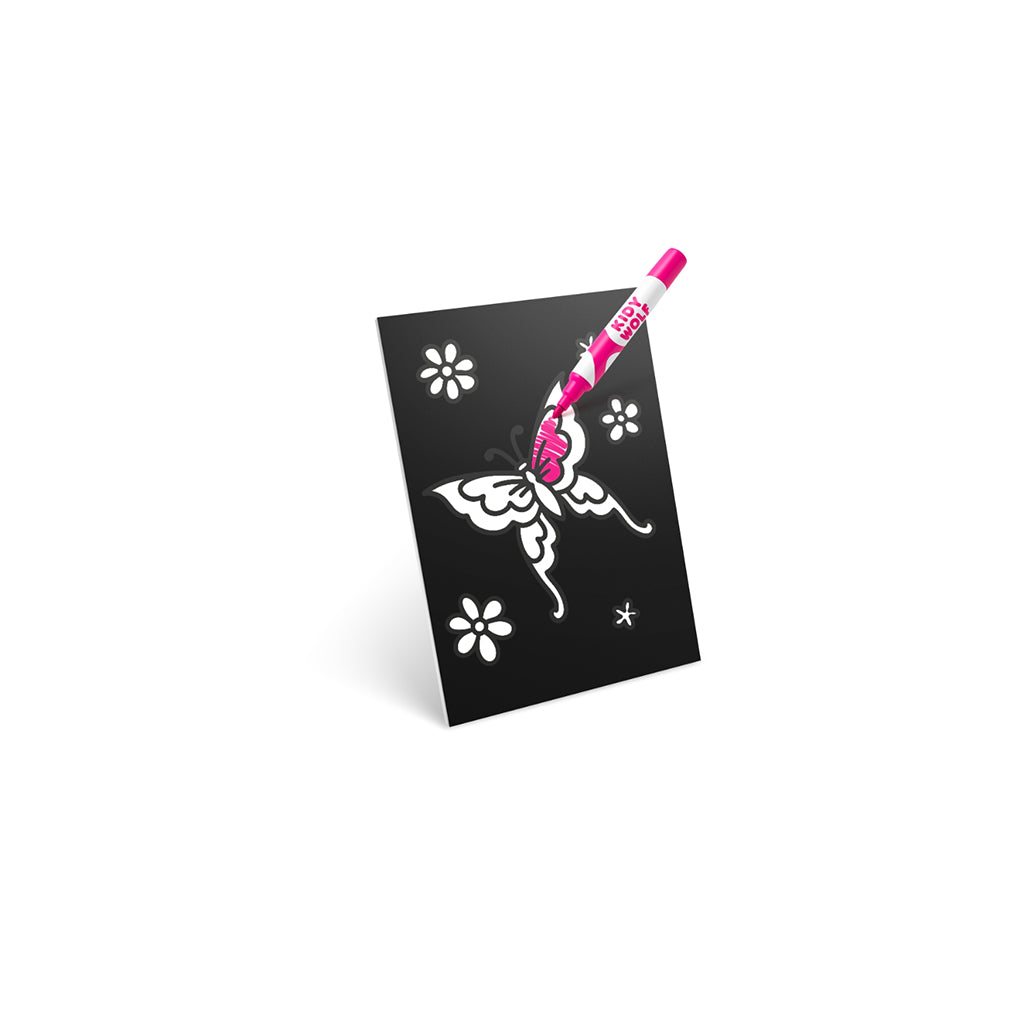 Kidyneon, DIY selvlysende bilder med pink neontråd - Once upon a time