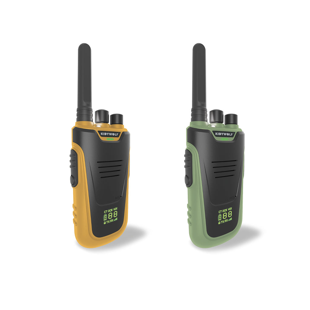 Kidywolf walkie talkie for barn, Kidytalk – Grønn/oransje