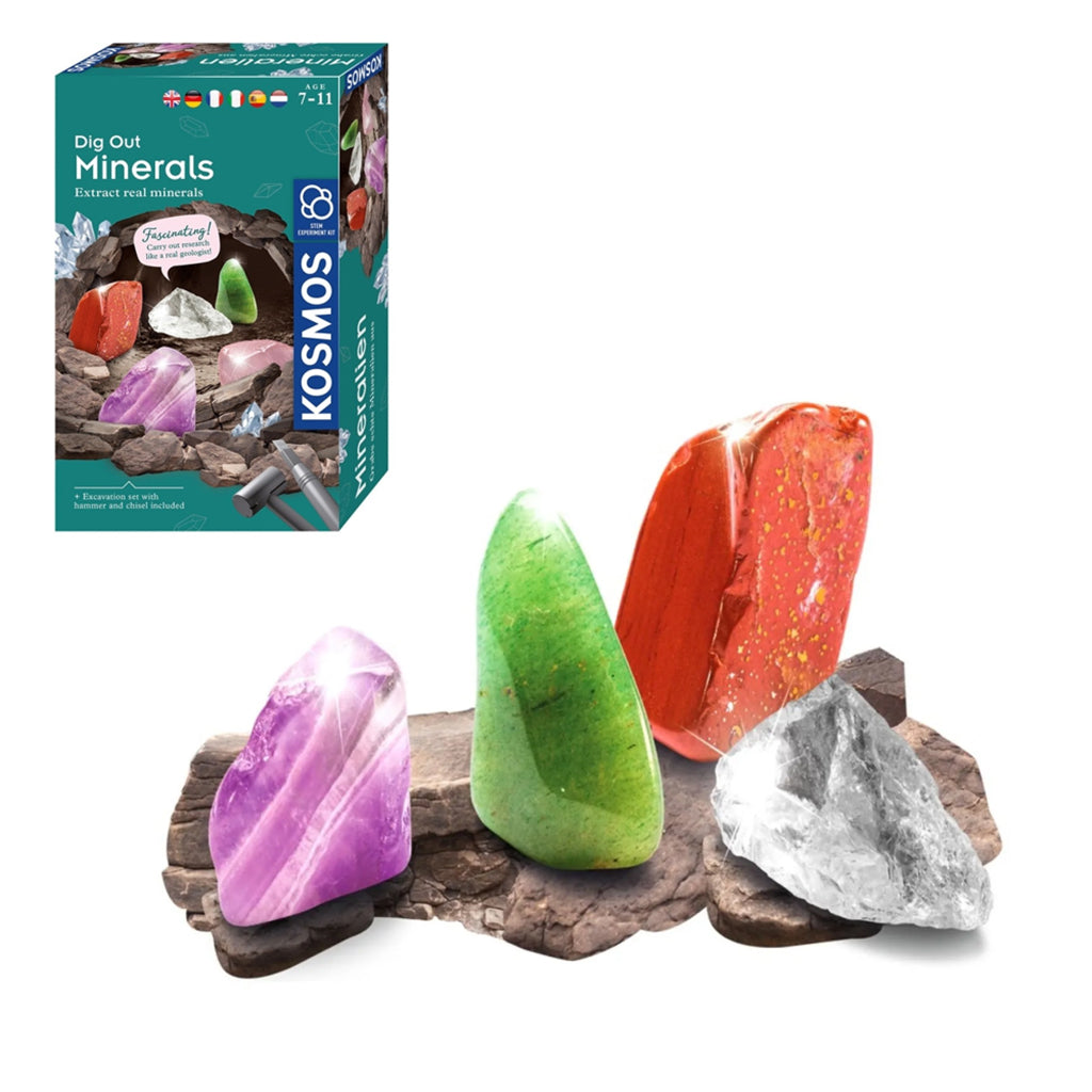 Kosmos eksperimentsett, Grav mineraler ut