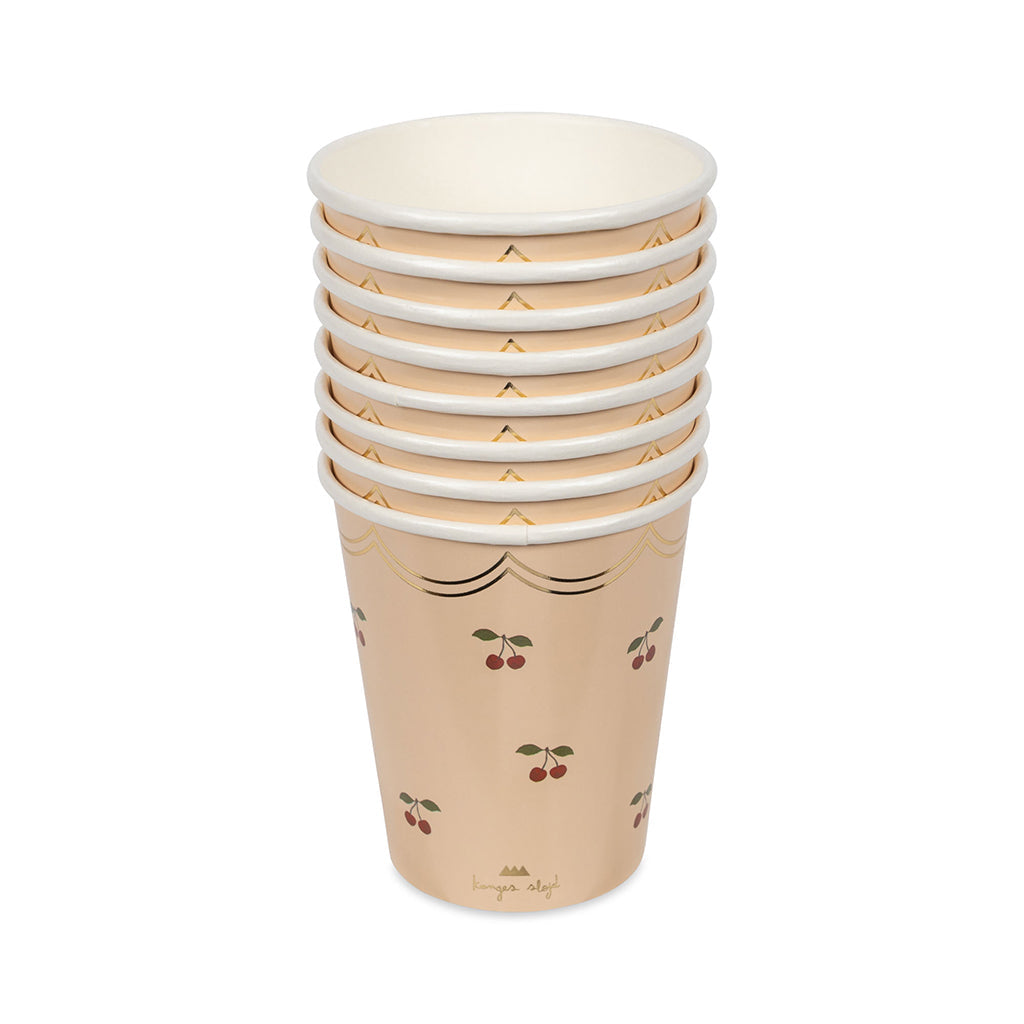 Konges Sløjd papkrus, Cherry - 8 stk