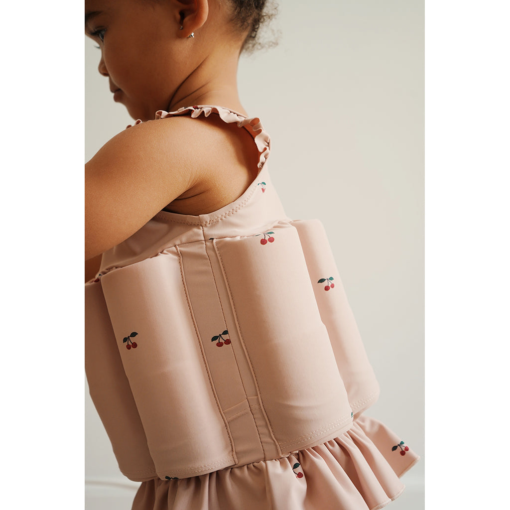 Konges Sløjd badedrakt med avtakbare flyteblokker, Cherry blush - str. 9 mnd. - 4 år