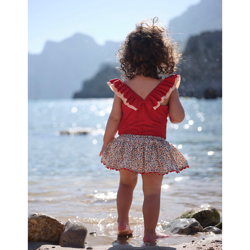 Konges Sløjd UV badedrakt, Cerise Barbados cherry - str. 92-134 cm