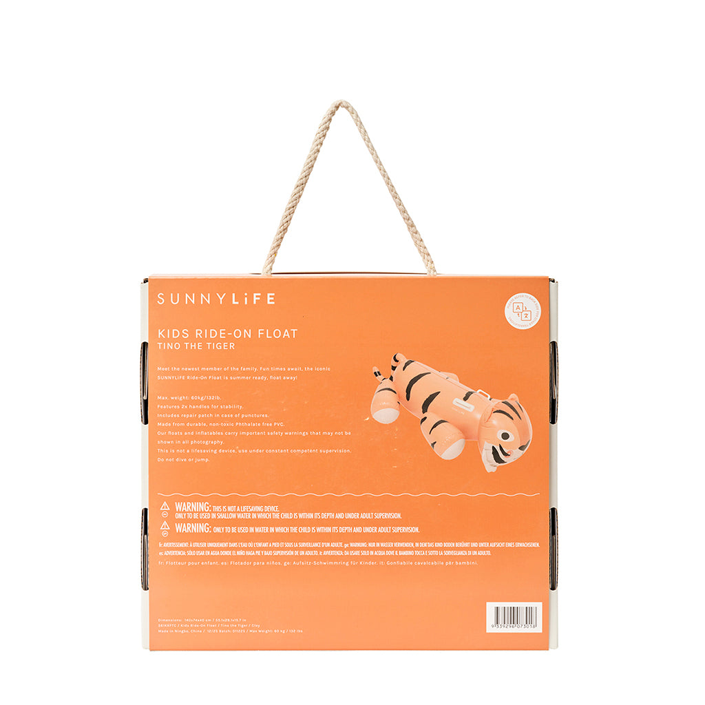 Sunnylife Kids Ride-On badedyr, Tino the Tiger