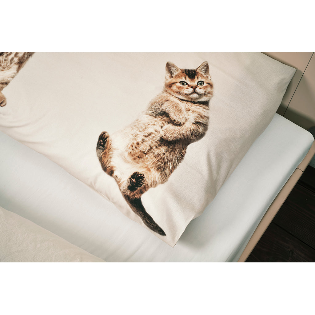 Snurk voksensengetøy, økologisk – Kitten friends