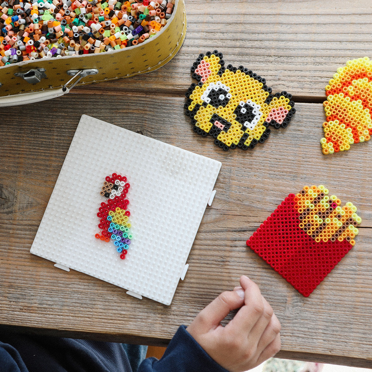 Hama Midi perler i pose, Pastell mint - 1000 stk