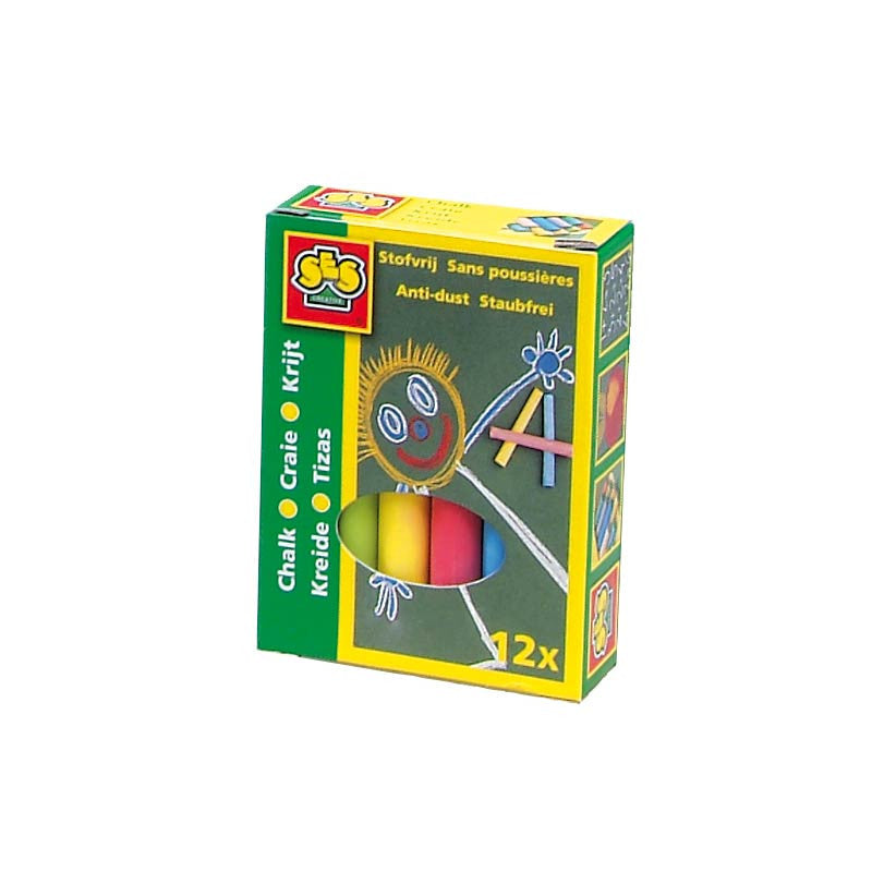 Kritt til gammeldags tavle - 12 farger