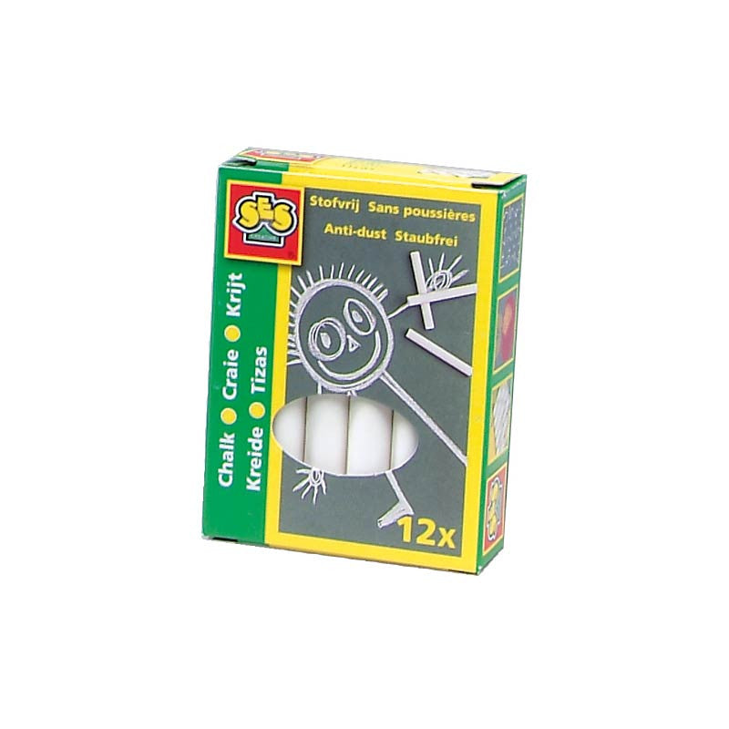 Kritt til gammeldags tavle - hvit