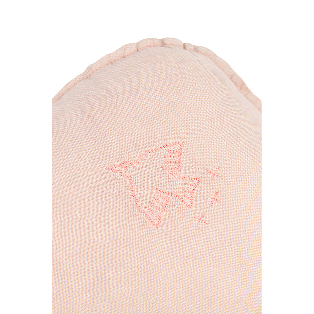 Nobodinoz skypute, vasket fransk lin, fuglebroderi – Mauve pink