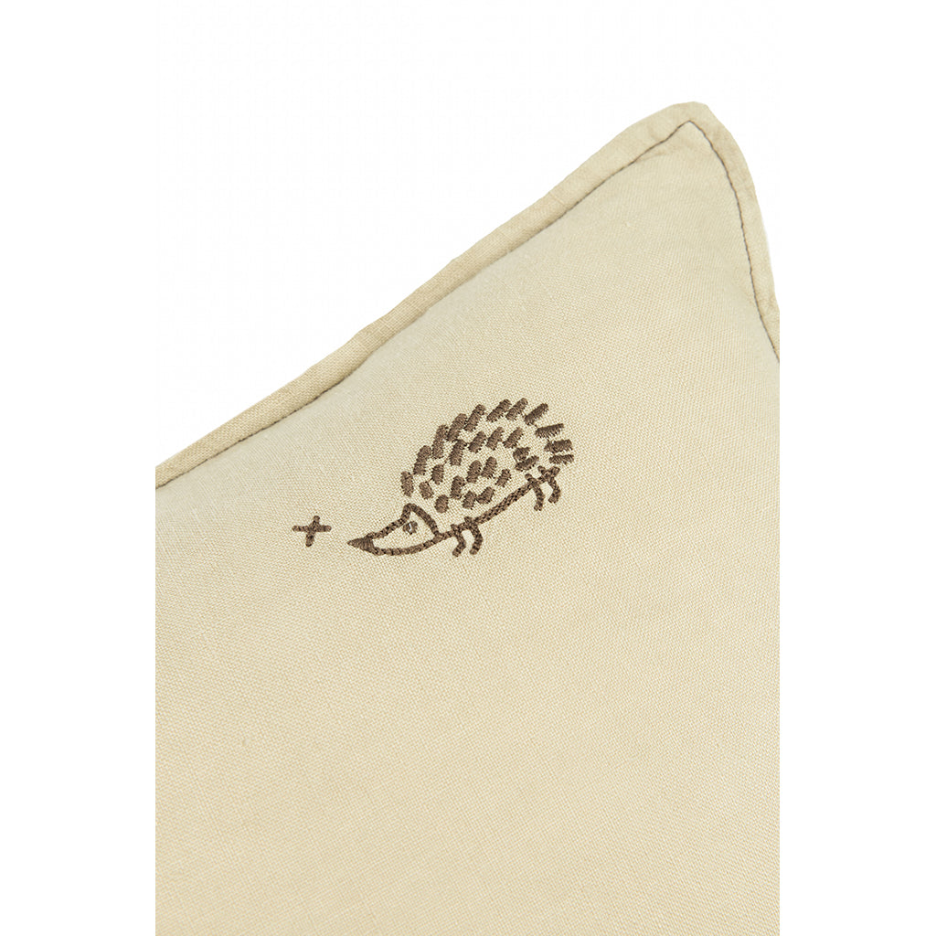 Nobodinoz pute, vasket fransk hør, 50 x 30 cm - Green tea