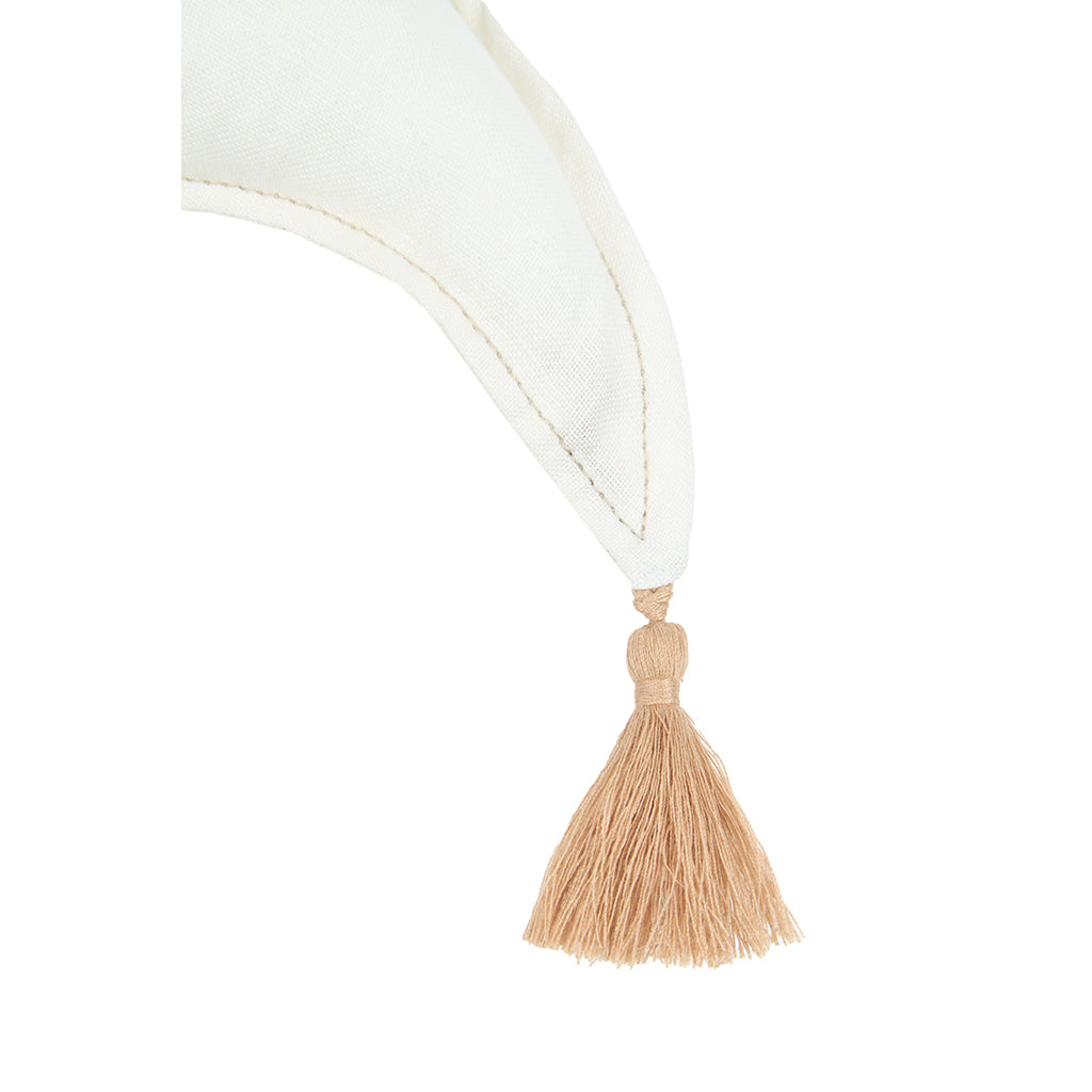 Nobodinoz månepute, vasket fransk lin - Off white