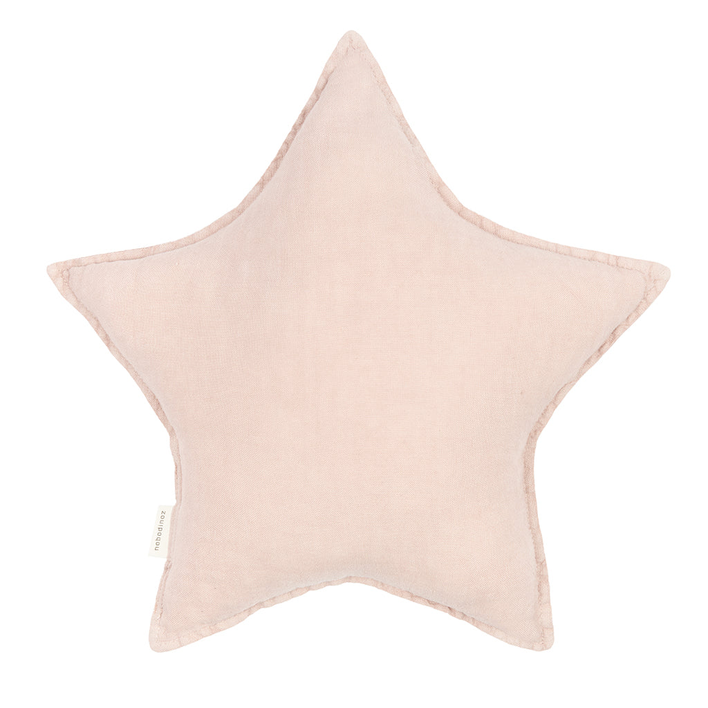 Nobodinoz stjernepude vasket fransk hør mauve pink