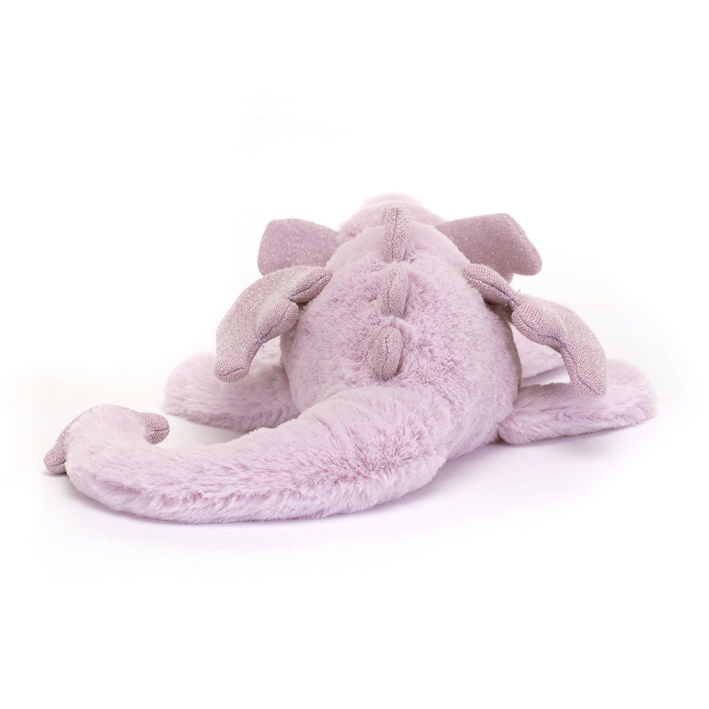Jellycat-bamse, Lavender dragon, drage - 26 cm