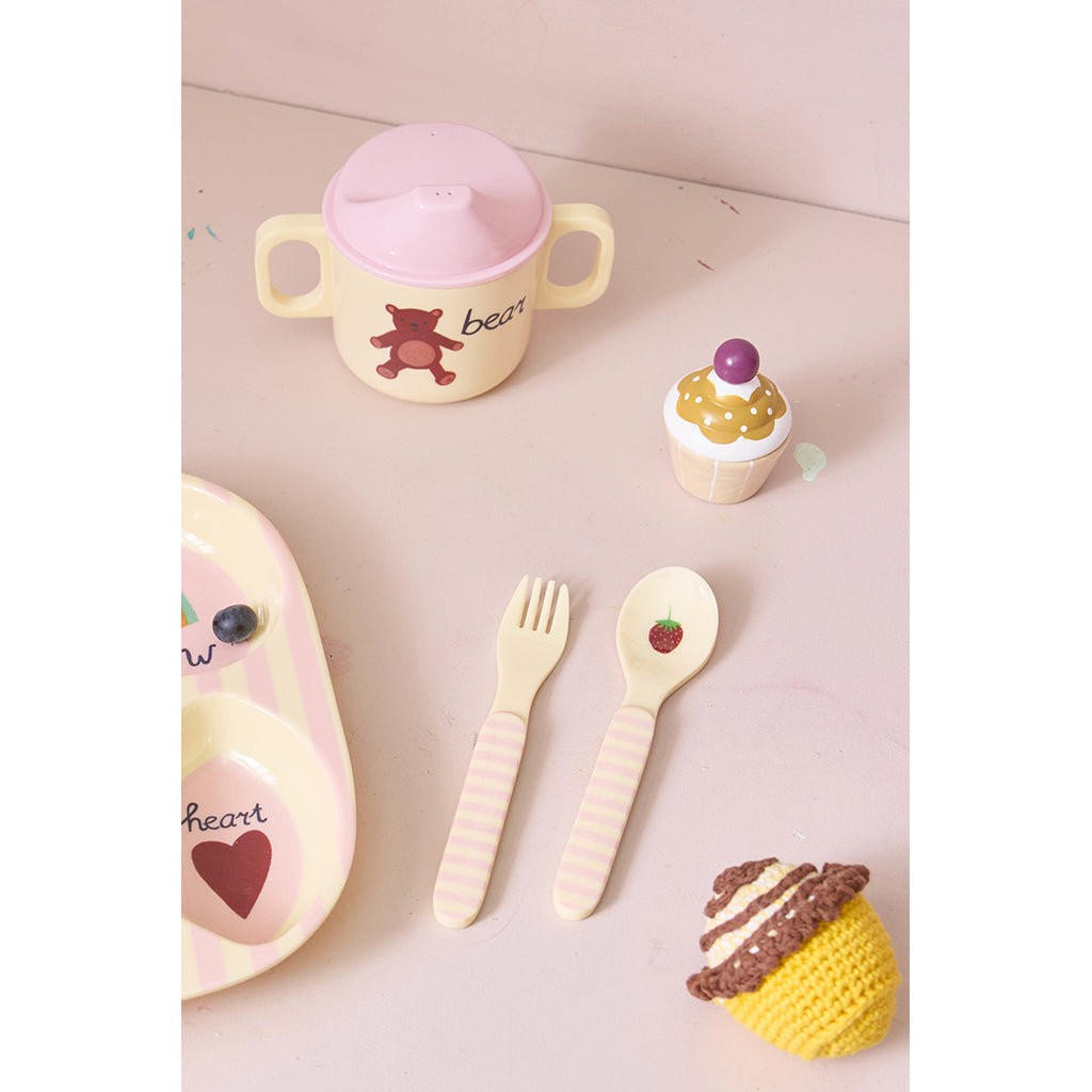 Rice Baby spisesett i gaveeske, Mint Fun Fair