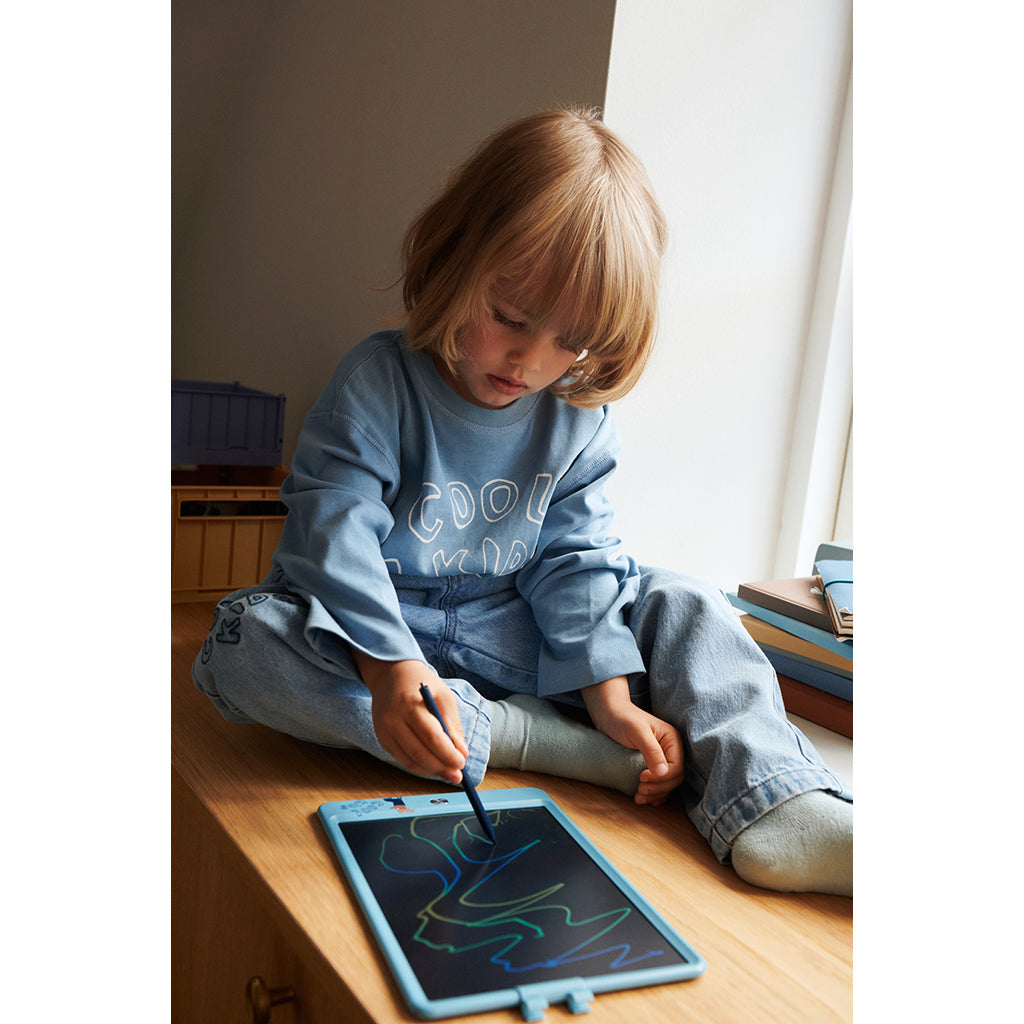 Liewood Zora tegnebrett m. LCD skjerm, Tiger / Beach blue