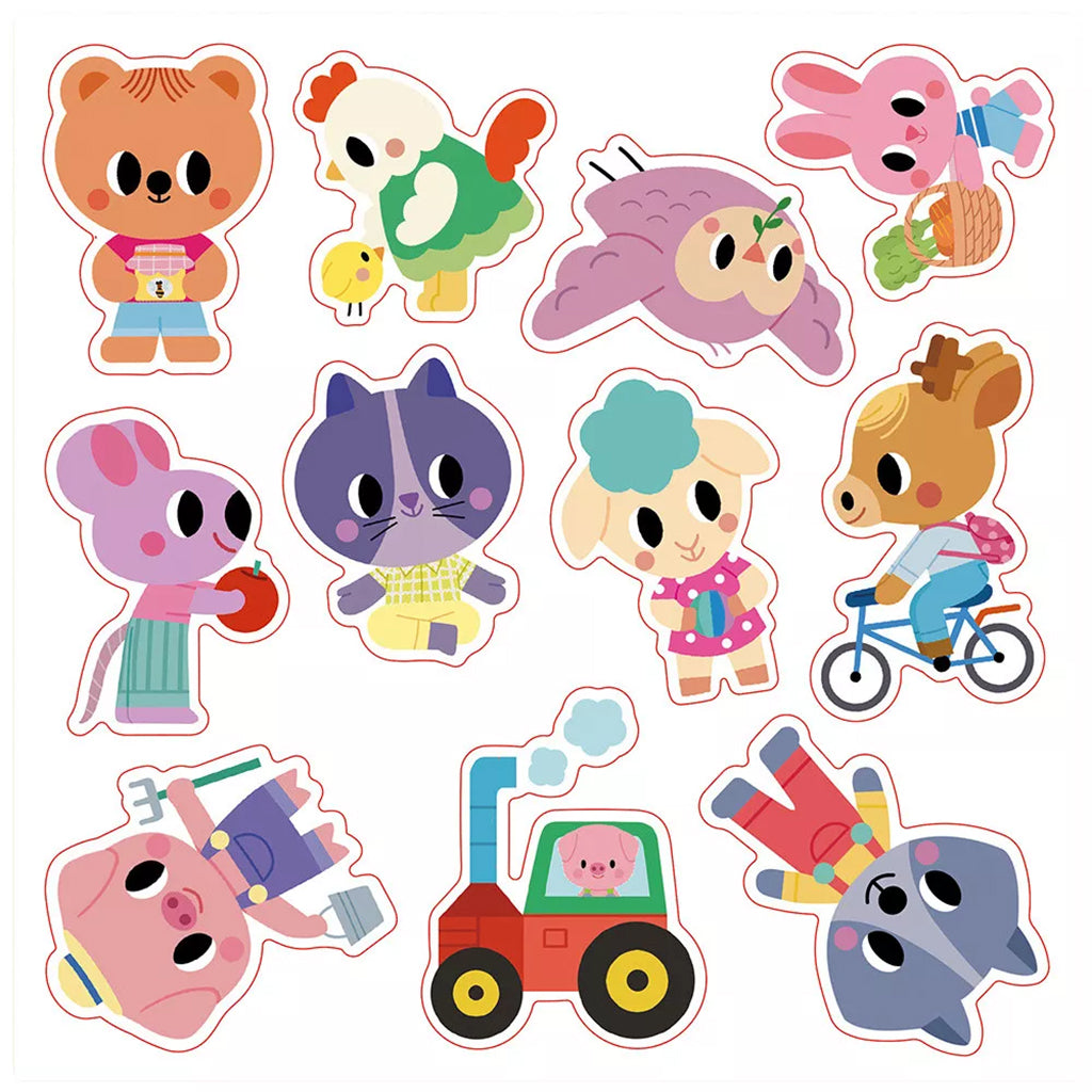 Janod Gjenbrukbare tykke stickers