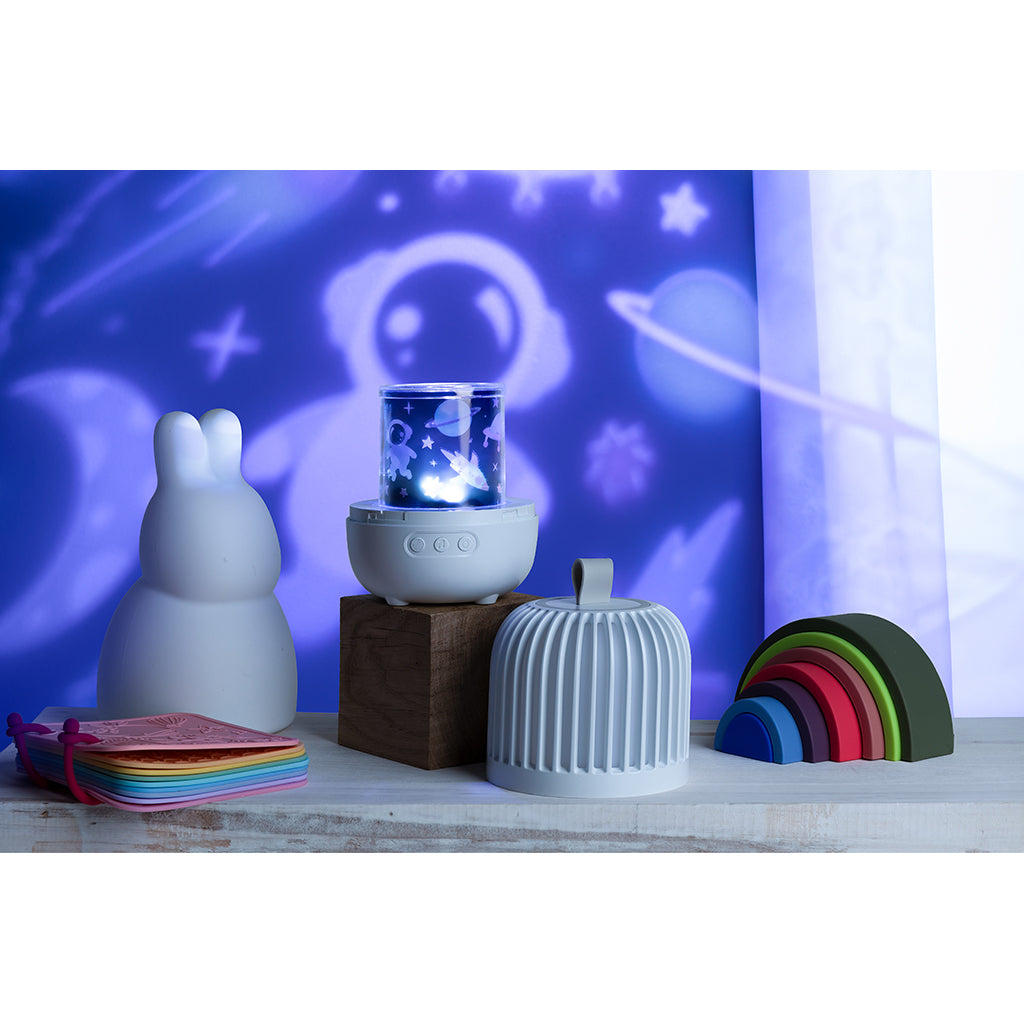 Little L, Babyleker i silikon, Regnbue - Grønnaktige, rosa og blålige nyanser