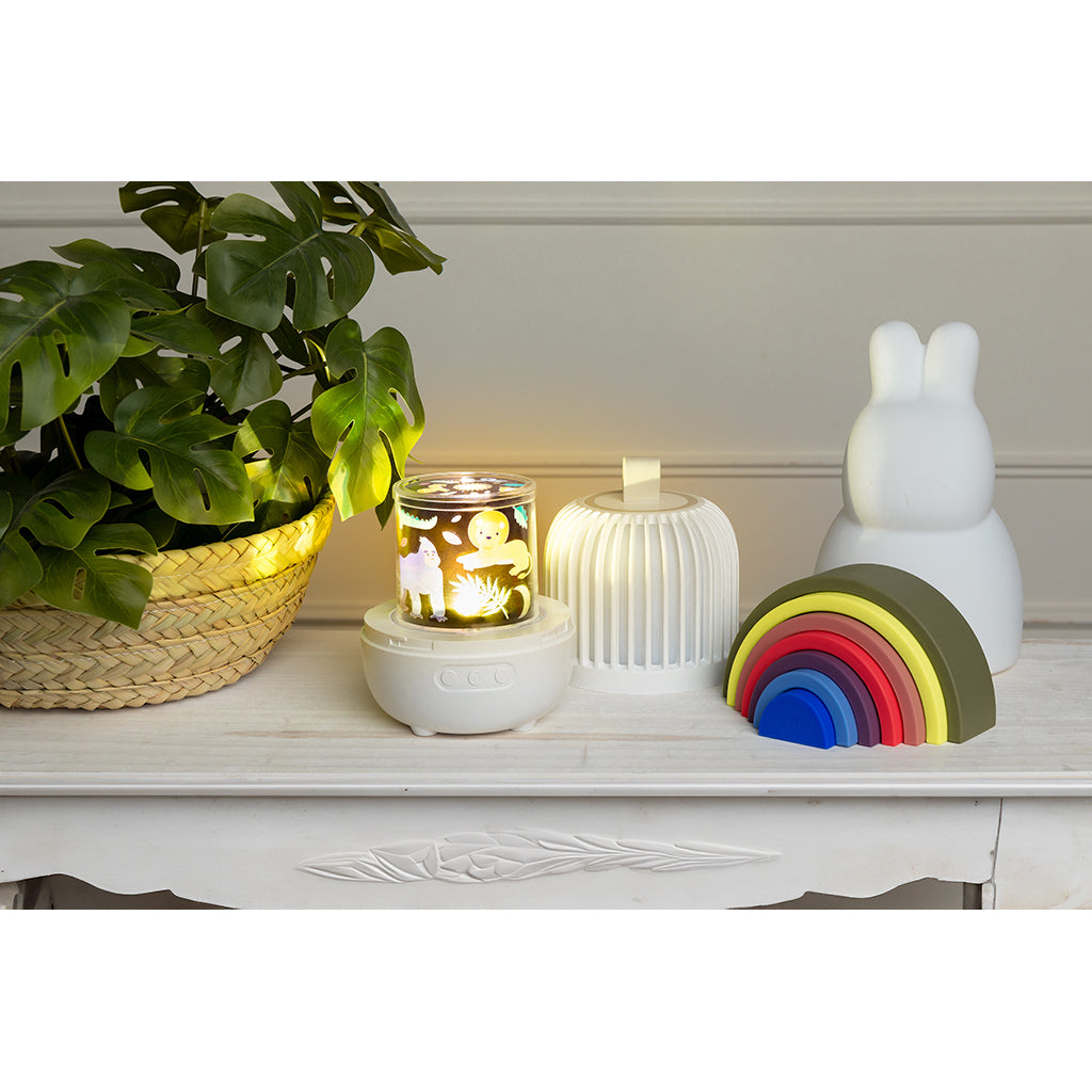 Little L, Babyleker i silikon, Regnbue - Grønnaktige, rosa og blålige nyanser