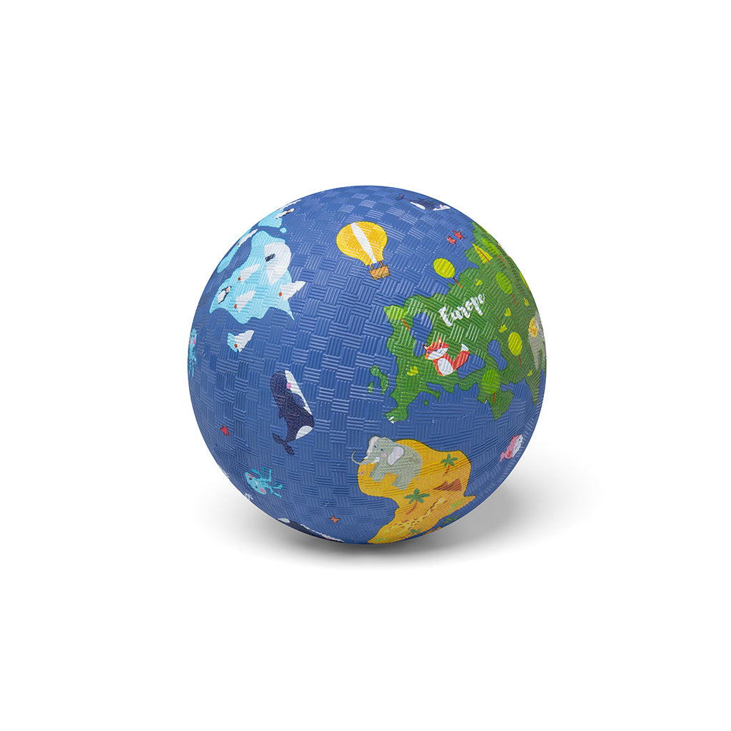 Little L gummibold 18 cm World blåt design