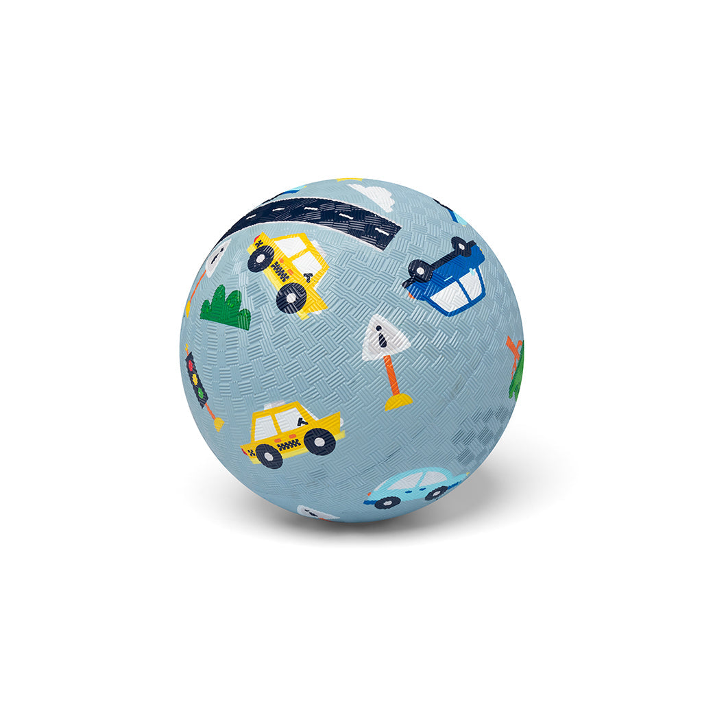 Little L gummibold 18 cm med bilmotiver