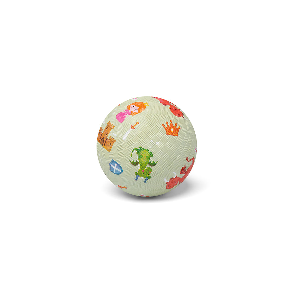 Little L gummibold 13 cm med drager på hvid baggrund