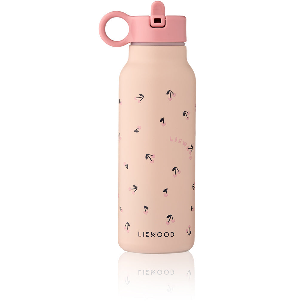 Liewood Falk water bottle, termoflaske 350 ml. - Race cars / Beach blue