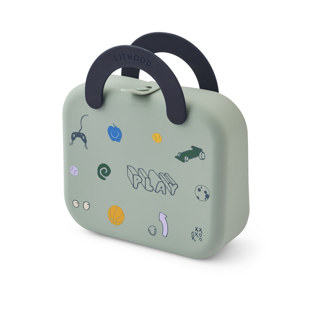 Liewood foldbar madkasse, Elara - Play/ Dusty Peppermint