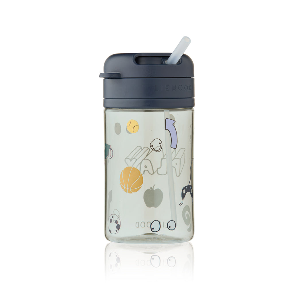 Liewood Pavia Tritan Sugerørskopp 500ml, Play/ Dusty Peppermint