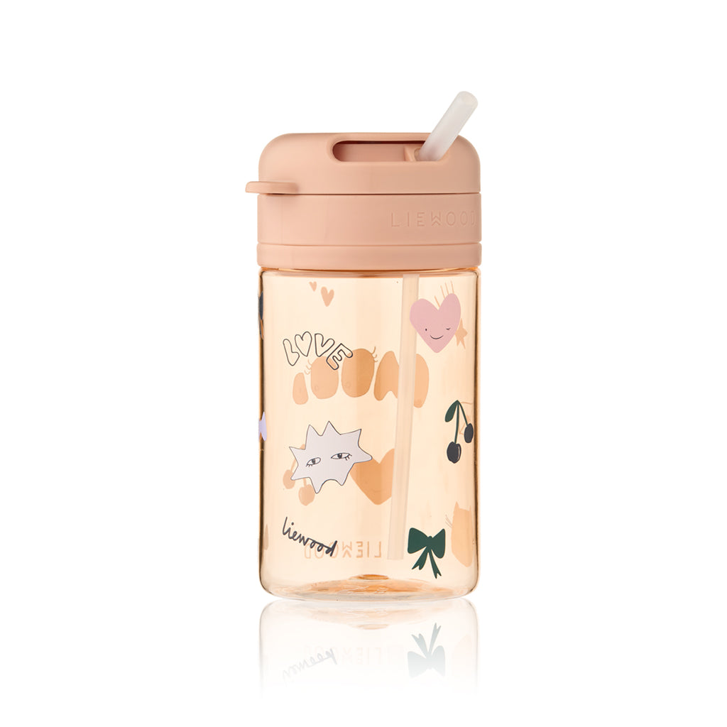 Liewood Pavia Tritan sugerørskopp 500 ml, Mood/ Pale Tuscany