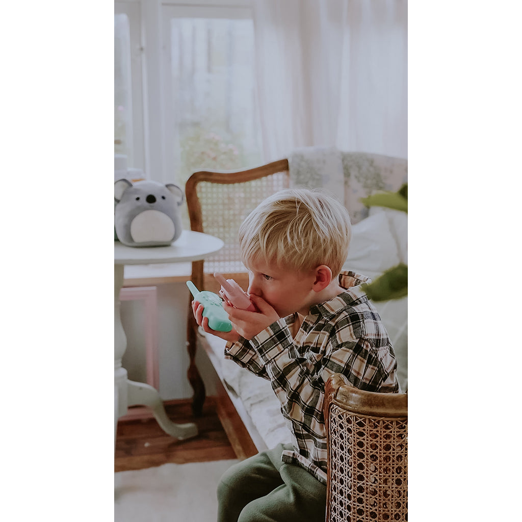 Lalarma walkie talkie for barn, purple