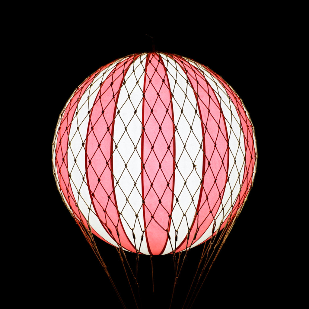 LED Luftballong, Travel light True red - 18 cm