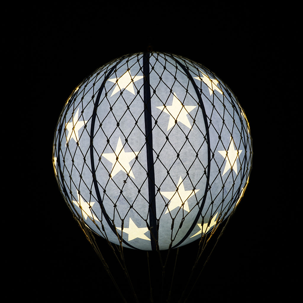 LED Luftballong, Blue stars – 32 cm