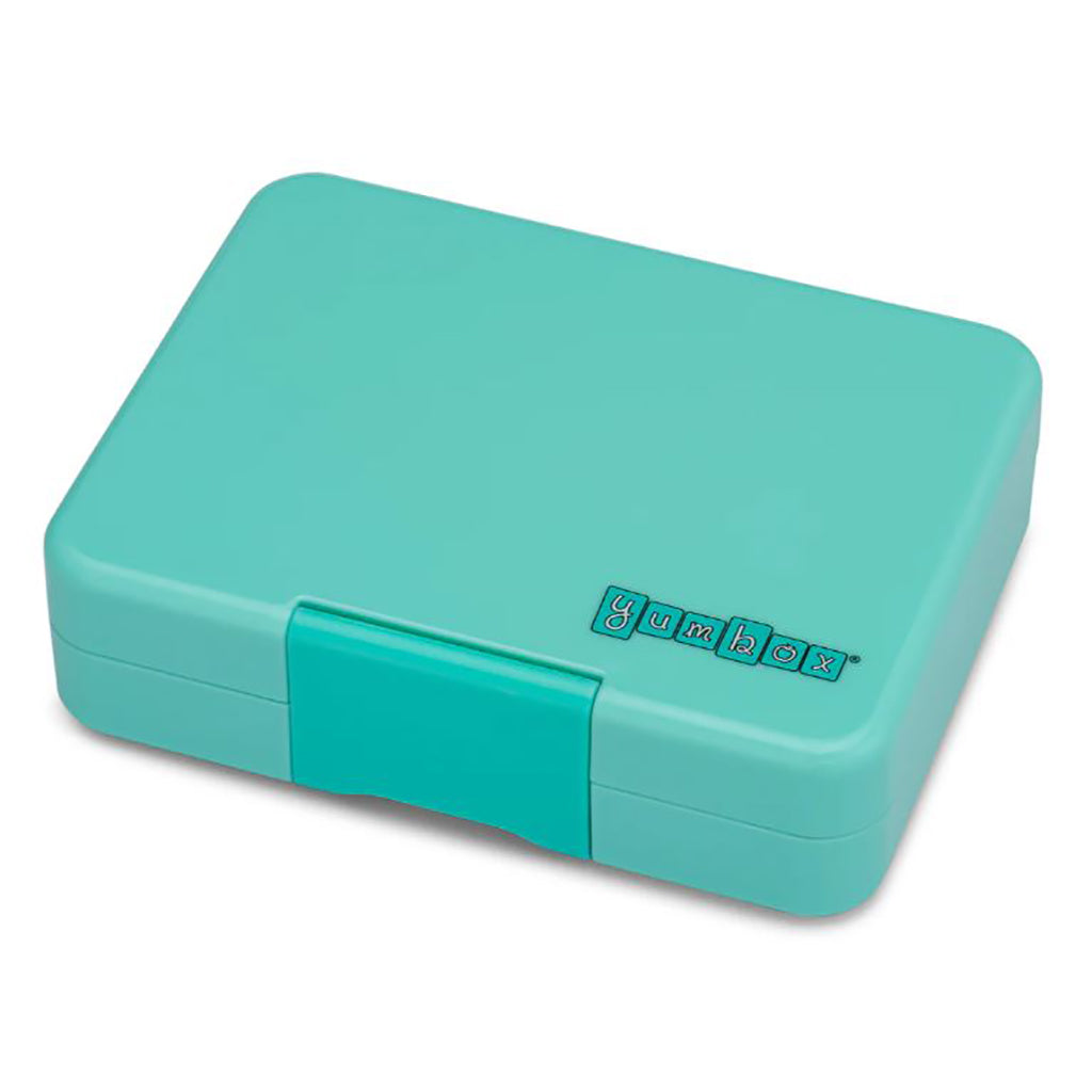 Yumbox matboks med 3 rom, Snack - Miami Aqua / Rainbow