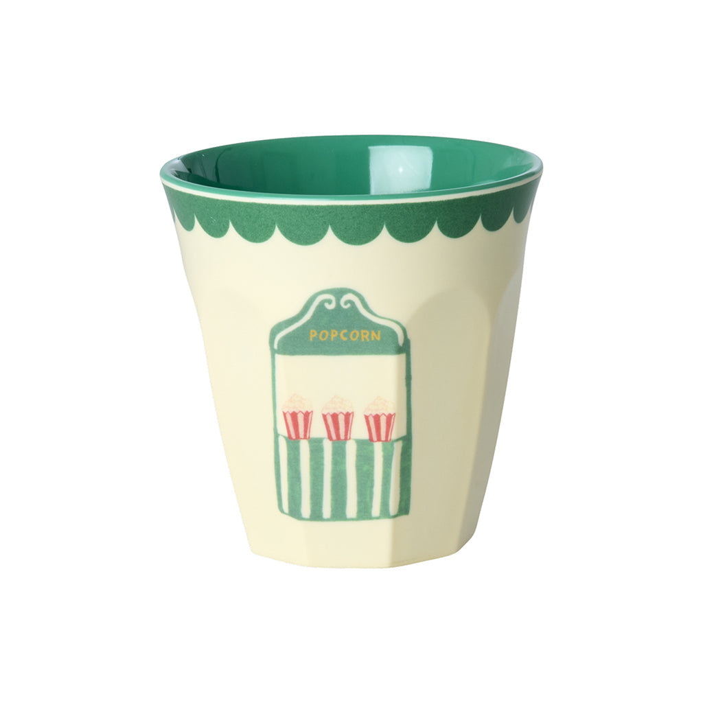 Rice melaminkopper, Fun Fair print, 6-pakning, Small - Mint
