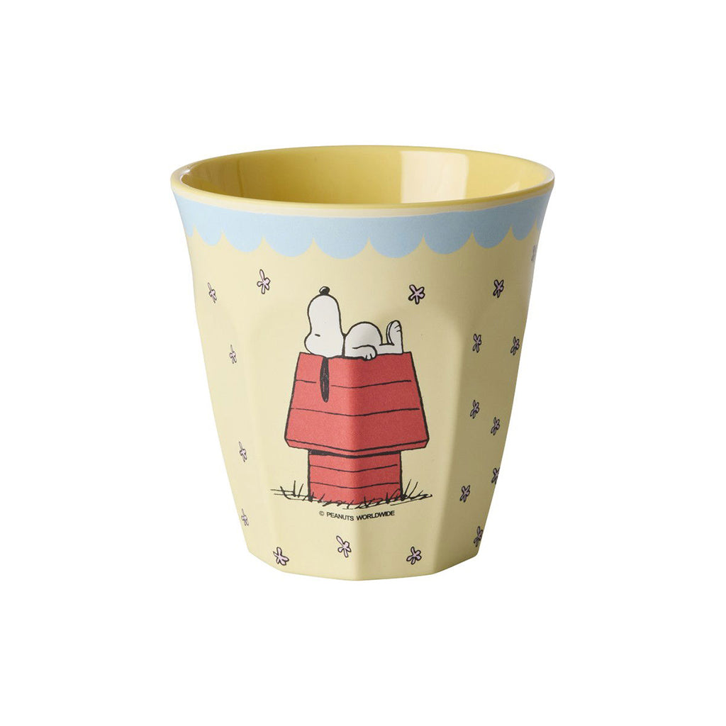 Rice melamin børnekop, Medium, Snoopy - Cream