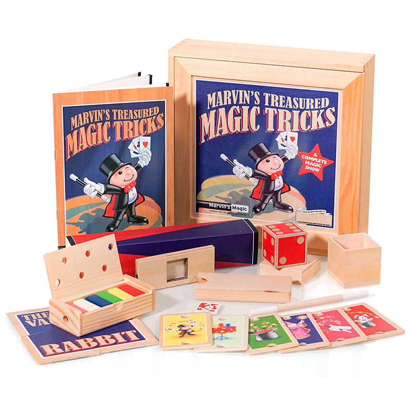 Marvins Magic tryllesett i eske av tre