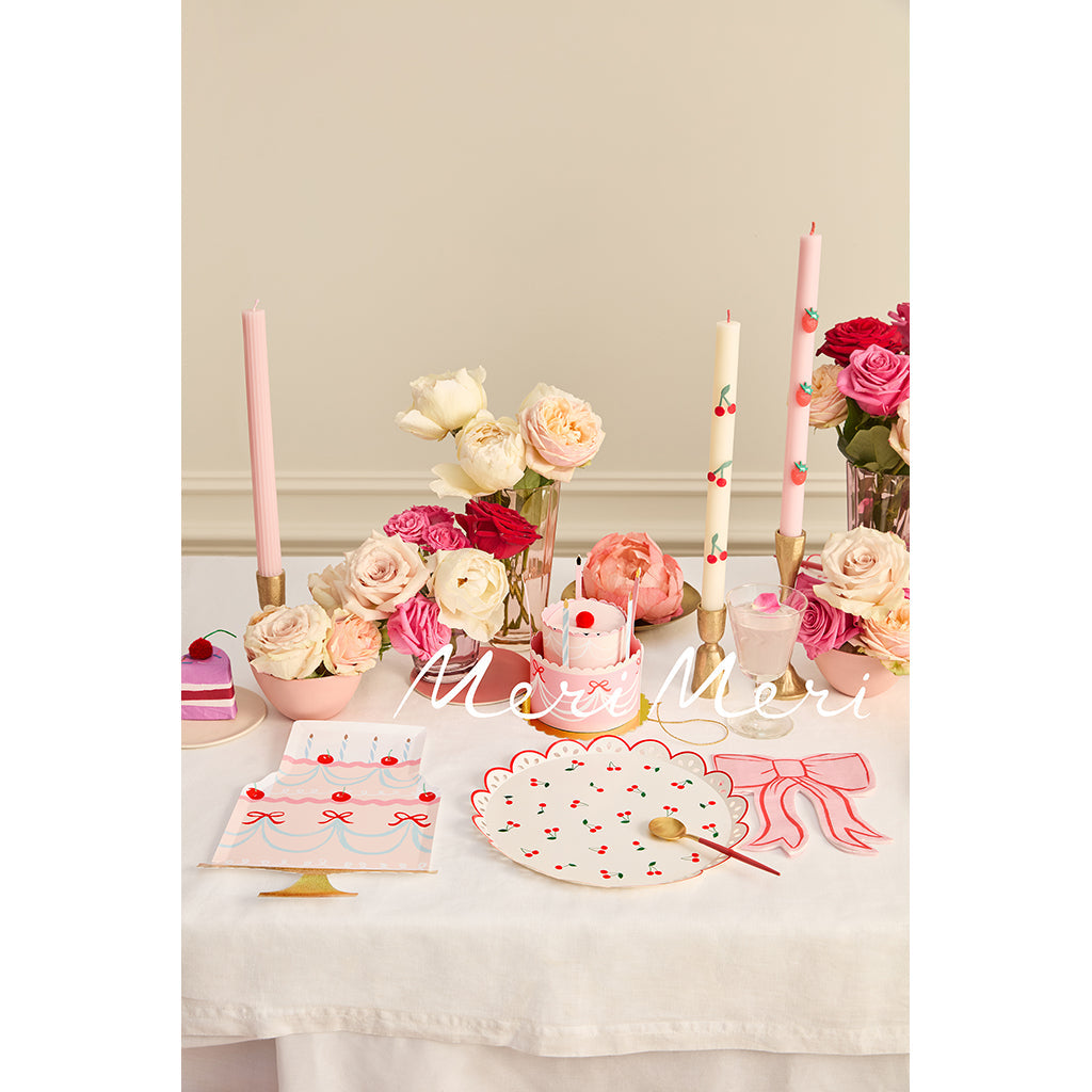 Meri Meri girlander, Cherry honeycomb - 2,2 m