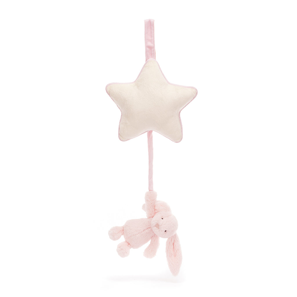 Baby Jellycat spilledåse, Bashful lyserosa kanin – 30 cm