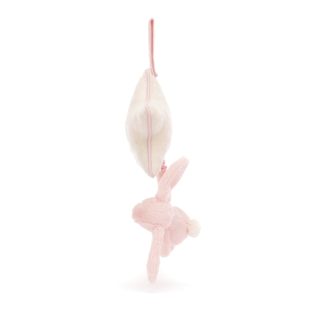 Baby Jellycat spilledåse, Bashful lyserosa kanin – 30 cm