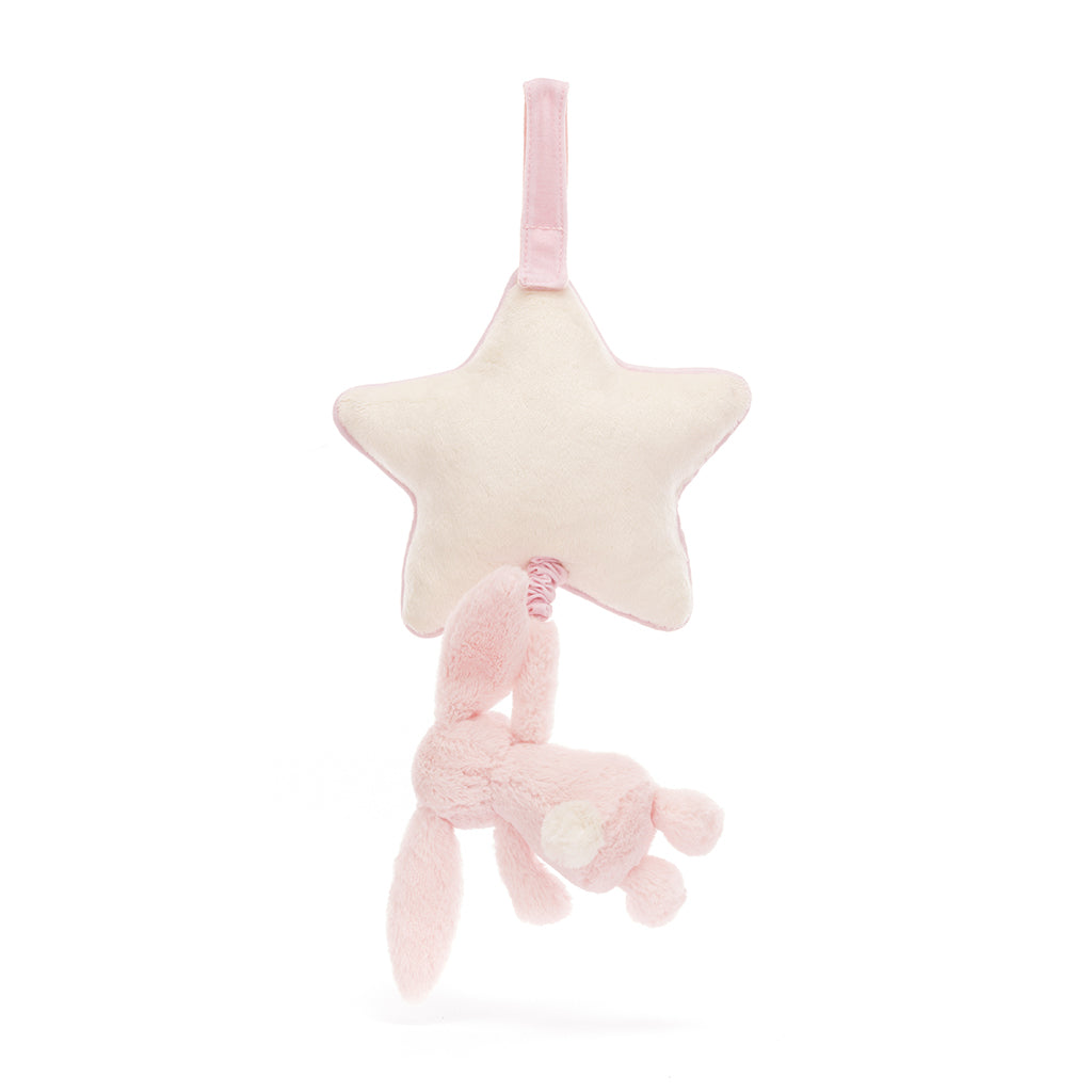 Baby Jellycat spilledåse, Bashful lyserosa kanin – 30 cm