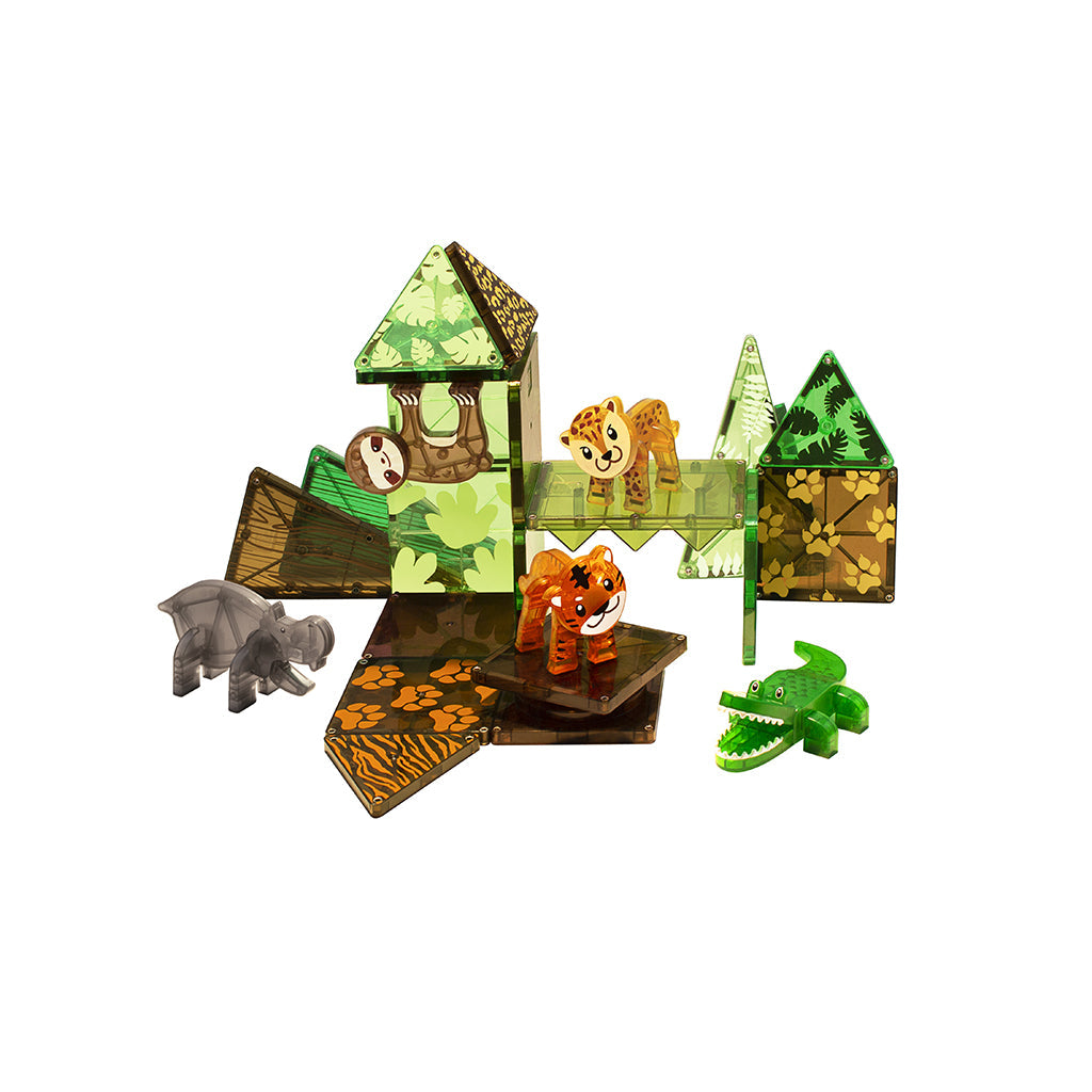Magna-Tiles Jungle dyr, 25 deler