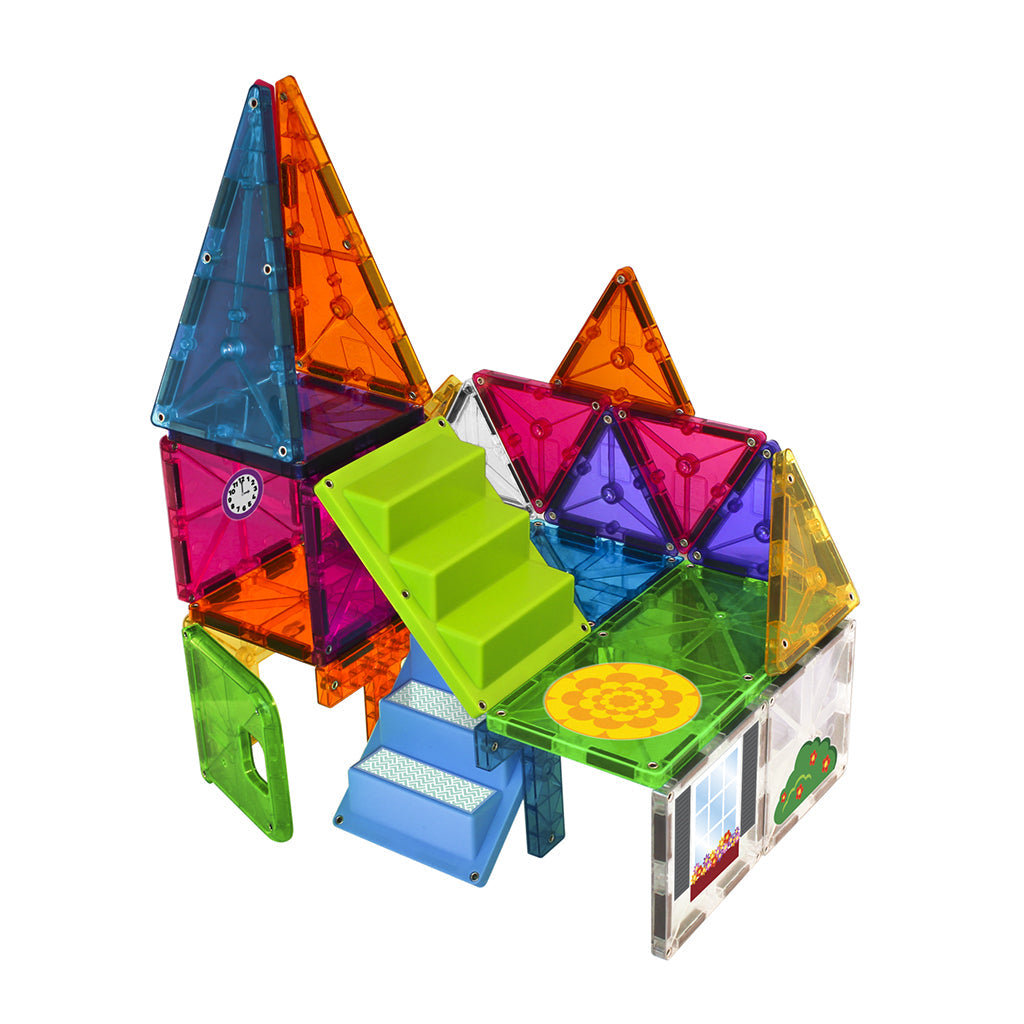 Magna-Tiles Hus, Magnetisk byggesett med 28 deler