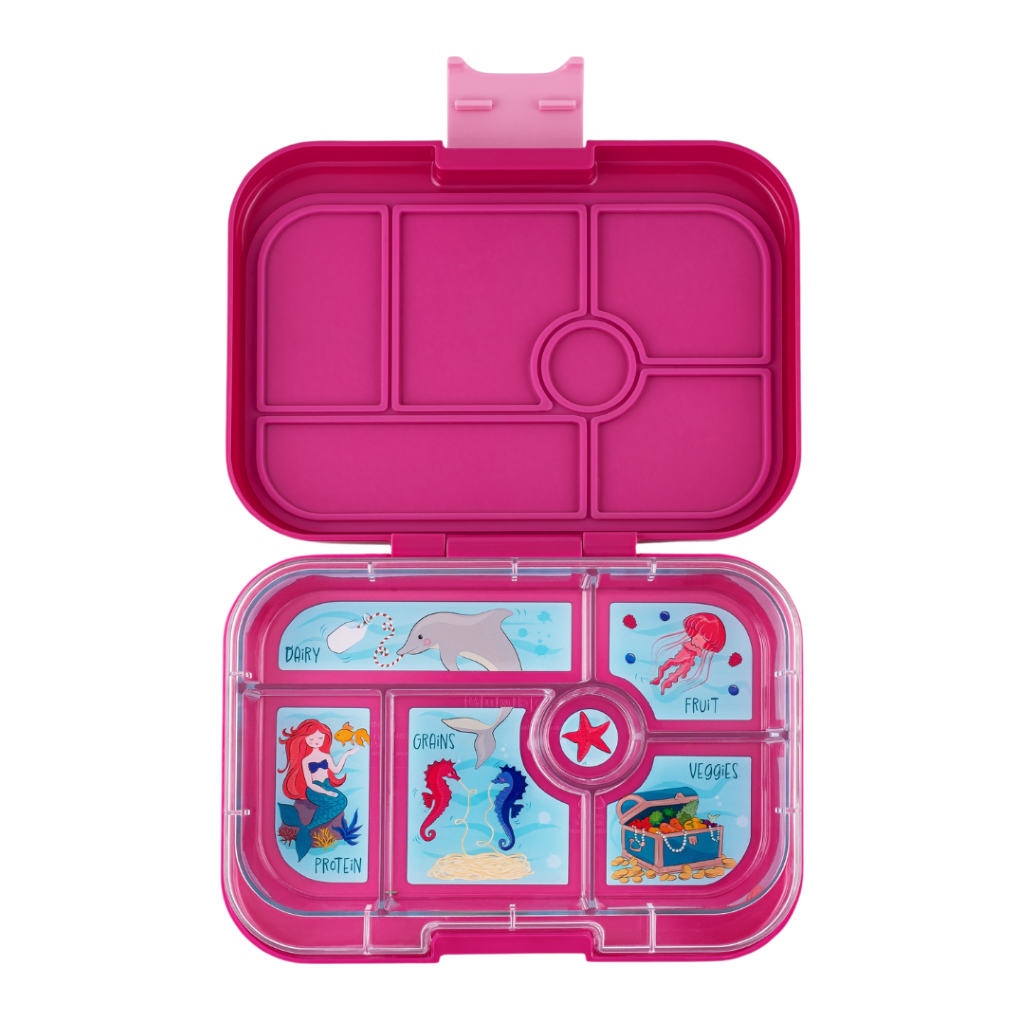 Yumbox matboks m. 6 rom, Original - Malibu Purple / Mermaid Tray