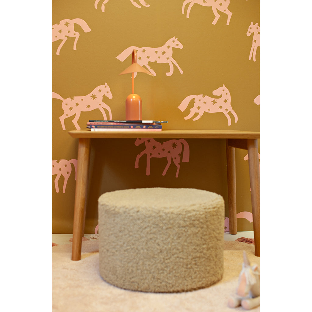 Curve-Lab, Lite skrivebord, Skrivebord til barn – Eik