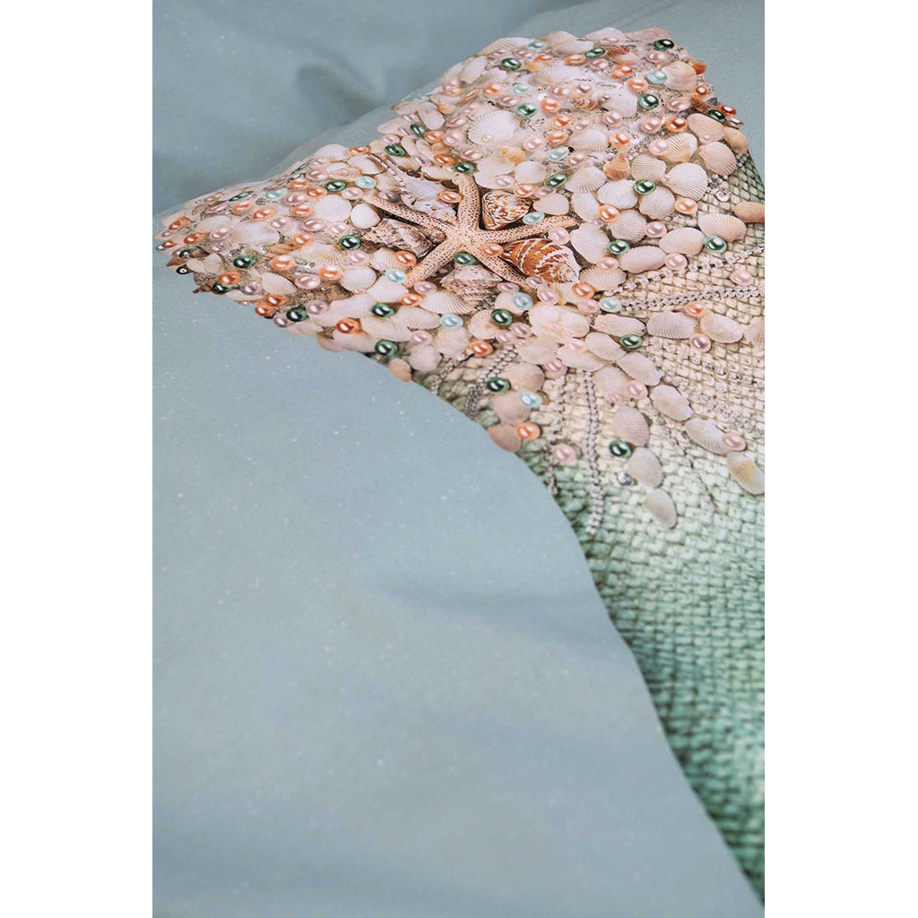 Snurk voksensengetøy, økologisk - Mermaid Aqua