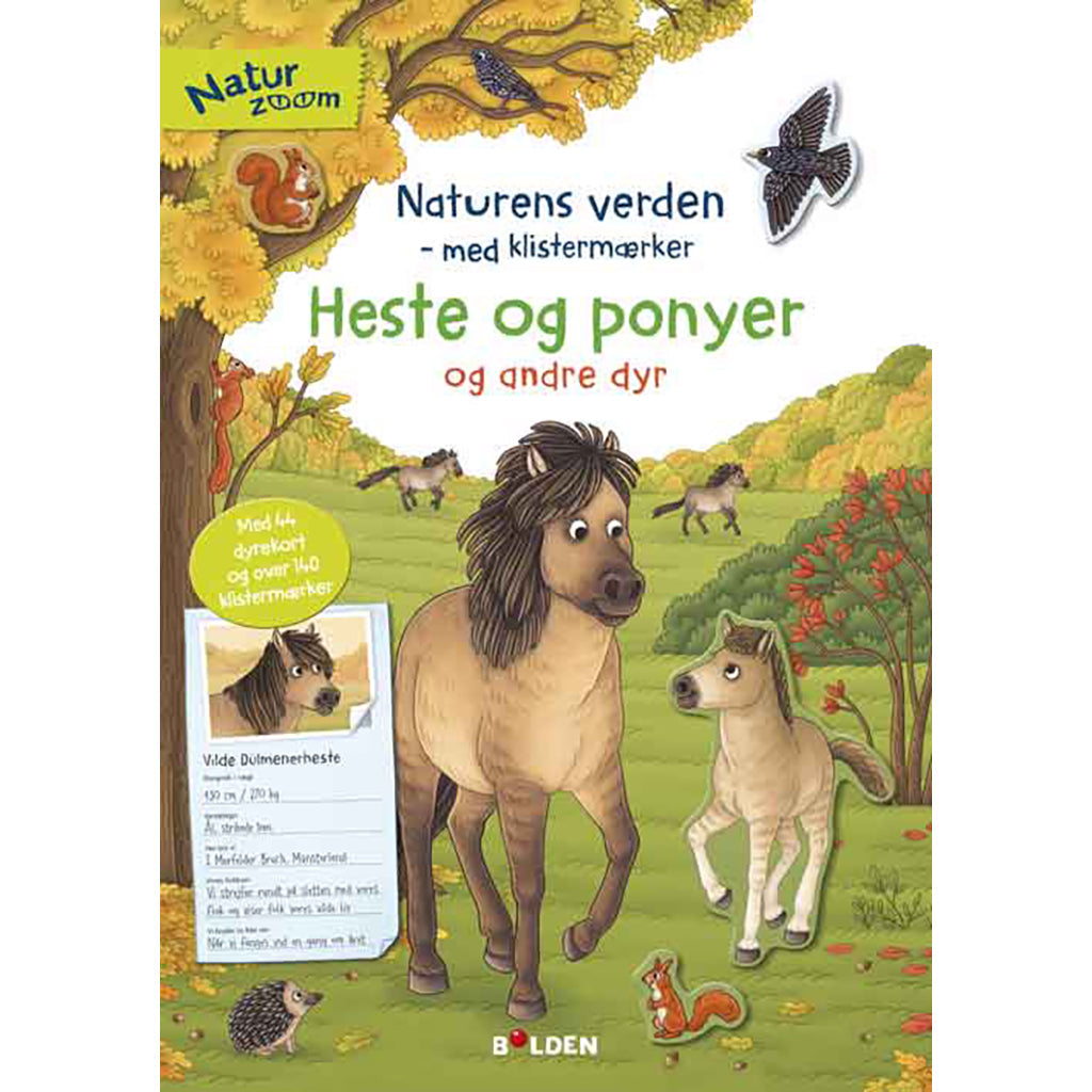 Forlaget Bolden aktivitetsbog om heste og ponyer