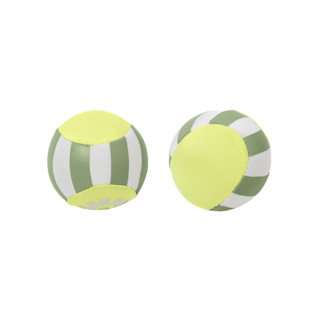 Sunnylife neoprenballer, sett med 2 stk. - Skim Ball Set Tides Out Citrus